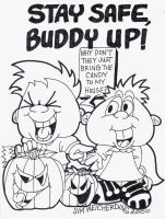 IBSD Halloween Safety Coloring Page 3