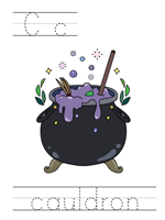 Printable print practice worksheet - Cc cauldron