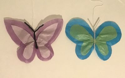 Mother's Day Tissue Paper Butterfly