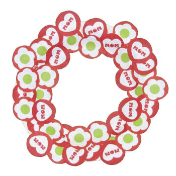 Mother's Day Paper Plate Wreath