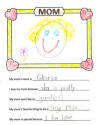 Mother's Day Worksheets for Kids