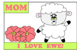 ewe card for mother's day