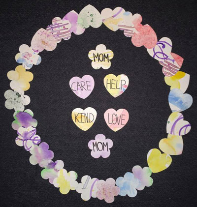 Mother's Day Plate Wreath (Water Color)