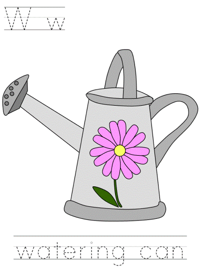 mother's day tracer page - Ww watering can