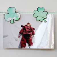 clothespin shamrocks craft