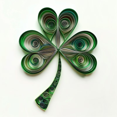paper quilling shamrock