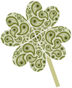 heart shamrock paper craft