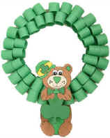 St.  Patrick's Day bear wreath