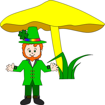 leprechaun and mushroom