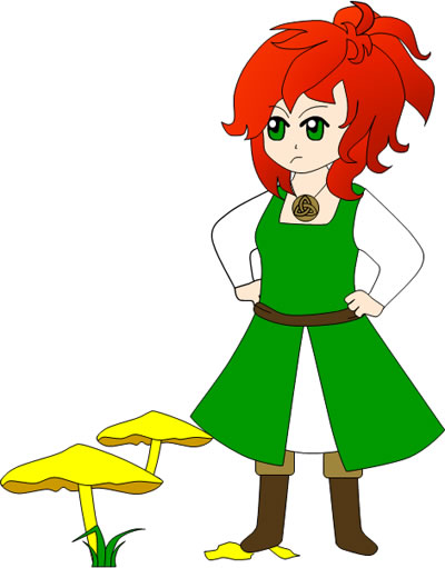 Molly Murphy stomps on mushrooms