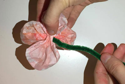coffee filter poppy craft