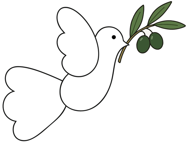 dove and olive paper craft