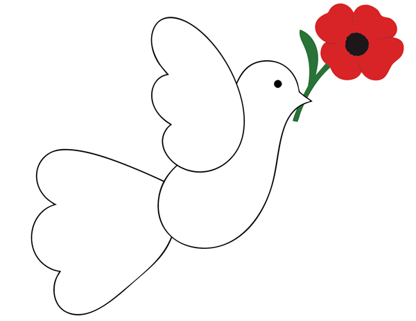 dove and poppy paper craft