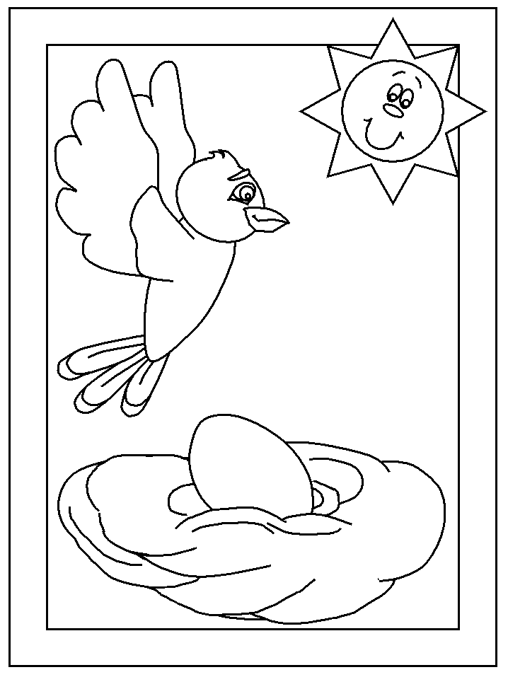 spring coloring pages