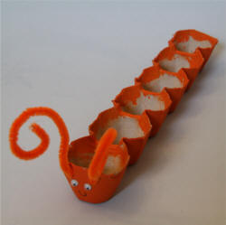 Grass Seed Caterpillar Craft