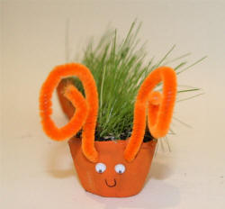 Grass Seed Caterpillar Craft