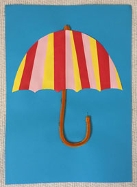 paper strip umbrella craft