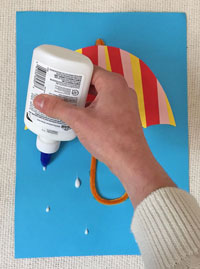 paper strip umbrella craft
