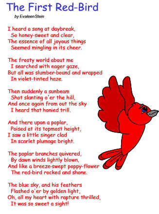 The First Red-Bird poem Evaleen Stein