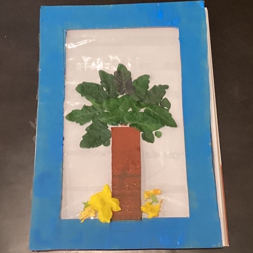 Nature collage craft for kids