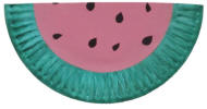 Watermelon Paper Plate Craft