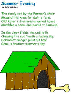 summer evening poem