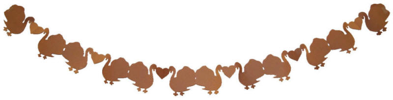 Fold and Cut Thanksgiving Paper Chain