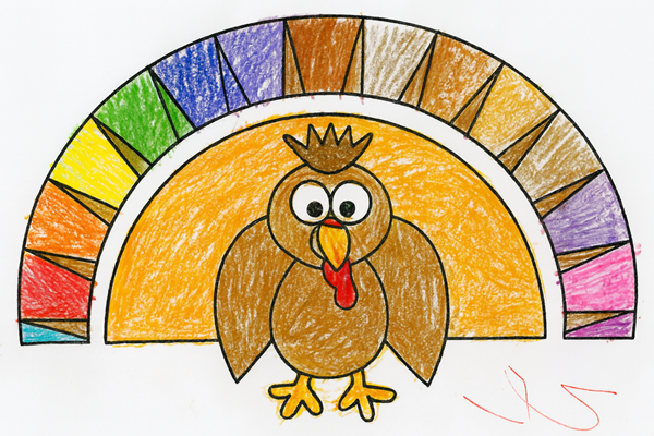 Learning Colors paper craft Turkey