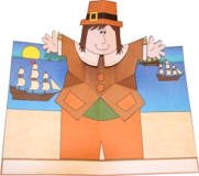 pop up pilgrim card