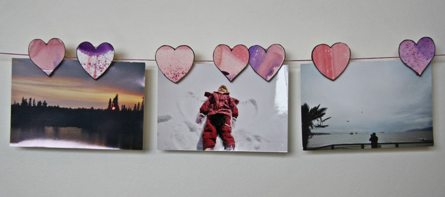 clothespin hearts craft