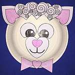 Heart Lamb Paper Plate Craft
