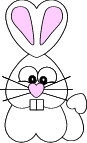 heart shaped paper bunny craft