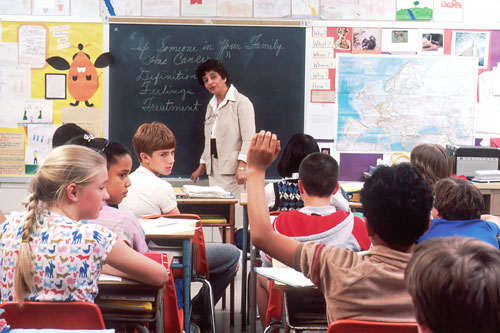 Teacher and Classroom of Children
