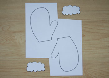 Winter Mittens Paper Strip Craft