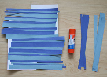 Winter Mittens Paper Strip Craft