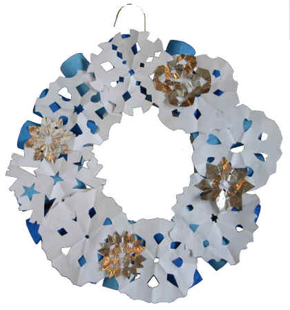 snowflakes wreath
