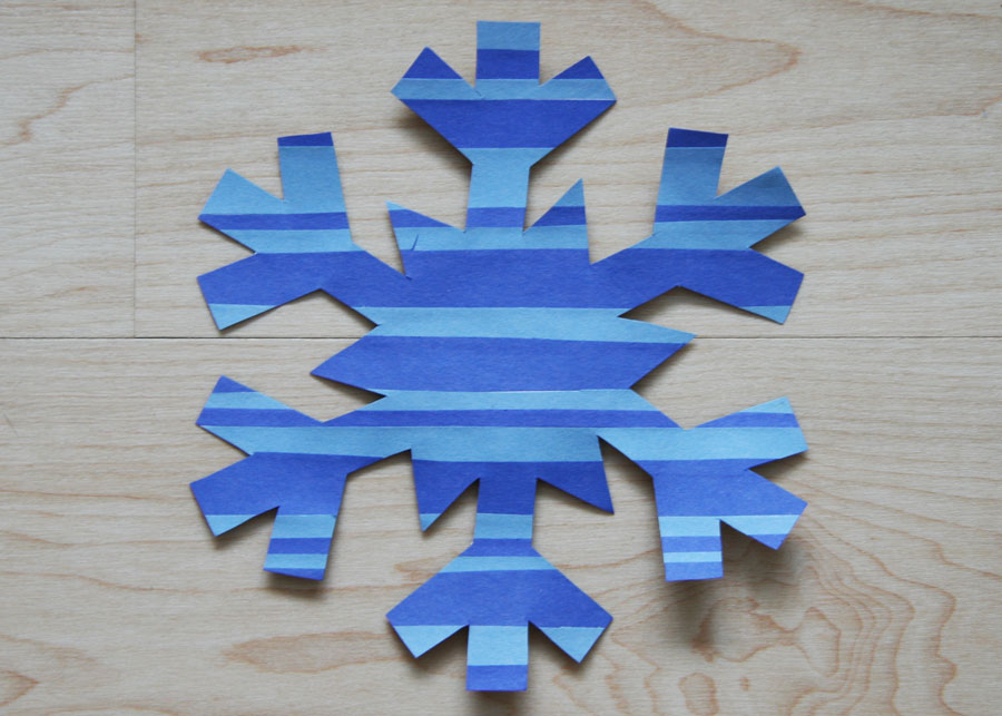 Winter Snowflake Paper Strip Craft