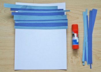 Winter Snowflake Paper Strip Craft