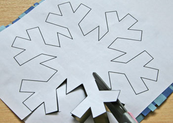 Winter Snowflake Paper Strip Craft