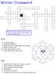 Winter crossword puzzles