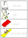 Winter Word Wall Words