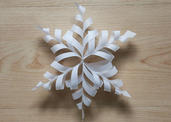 3D Paper Snowflake Craft