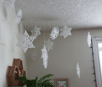 3D Paper Snowflake Craft