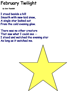 february twilight poem