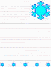 winter writing paper