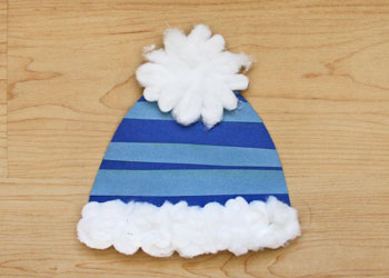 Winter Toque Paper Strip Craft