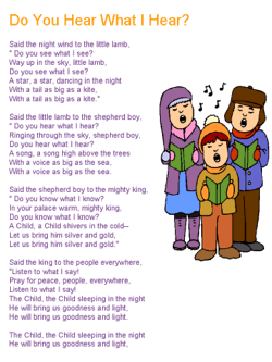 Do You Hear What I Hear - Christmas song