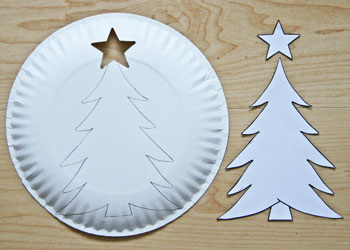 paper plate christmas tree