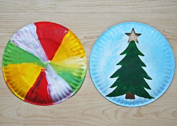 paper plate christmas tree