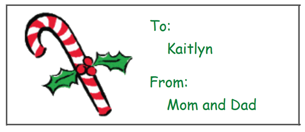 Custom printable Christmas gift tags
